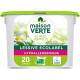 MAISON VERTE Lessive Caspules aux Huiles Essentielles BIO Fraîcheur d'Été Hypoallergénique x20