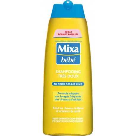 Mixa Bébé Shampooing Très Doux Ne Pique Pas Les Yeux Format Familial 400ml (lot de 4)