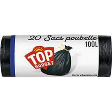 Top Budget Sacs poubelle liens classiques 100 l
