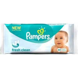 Pampers Lingettes Fresh Clean pour Bébé x64 (lot de 6 soit 384 lingettes)