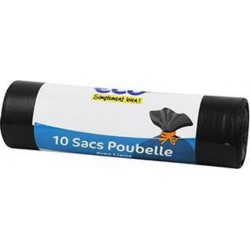 Sacs poubelle 100L Eco+ x10