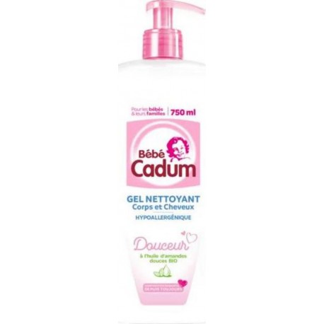 Cadum GEL NETTOYANT DOUCEUR à l’Huile d’amandes douces BIO 750ml
