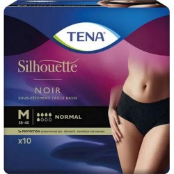 Tena Culottes Silhouette Plus Taille M Noir x9 paquet 9