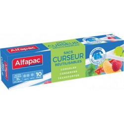 Alfapac Sac de congélation Curseur moyen modèle X10