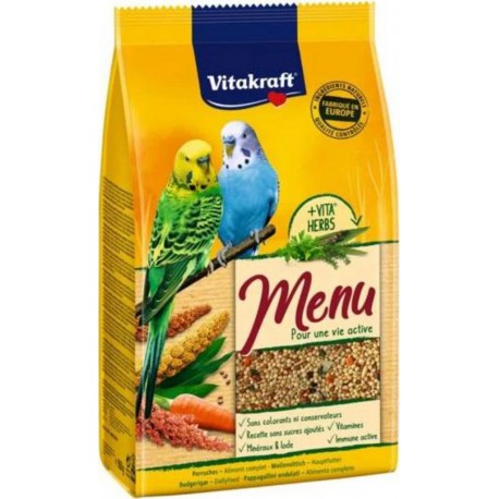Vitakraft Aliment pour oiseaux perruches 900g