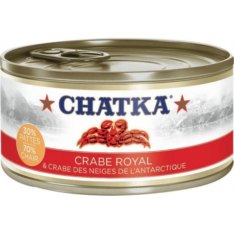 CHATKA CRABE ROYAL des Neiges de l’Antarctique 30% pattes 70% chair 180g