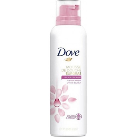 Dove Mousse De Douche Surgras Huile De Rose 200ml (lot de 3)