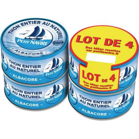 Petit Navire THON NATUREL 4x140g (lot de 4)
