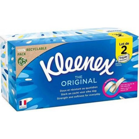 KLEENEX MOUCHOIRS The Original x2 boîtes