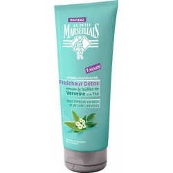 Le Petit Marseillais Après Shampooing Fraîcheur Détox Infusion de Feuilles de Verveine & de Thé 200ml (lot de 4)