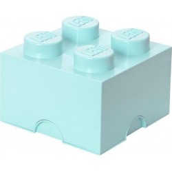 LEGO Storage Brick Boîte de Rangement bleu turquoise AQUA x4