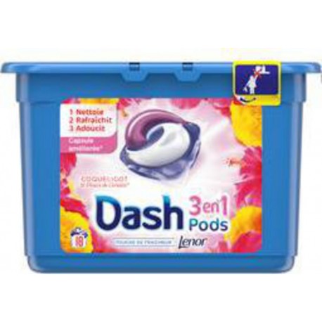 Dash Capsules 3en1&nbsp;coquelicot et fleurs de cerisier 18 doses