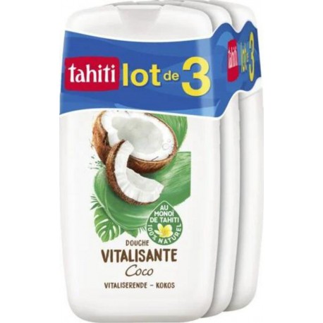TAHITI Gel douche Coco Vitalisante 3x250ml 750ml