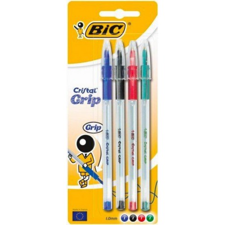 BIC 4S BILLE CRISTAL GRIP