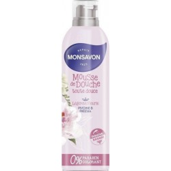 Monsavon Mousse De Douche Rasage Légèreté Fleurie Pivoine Et Freesia 200ml (lot de 3)