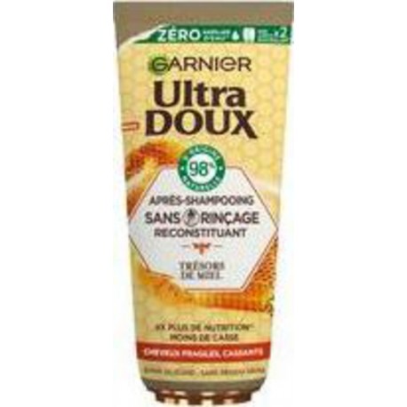 GARNIER ULTRA DOUX Après-shampoing Cheveux Fragiles et Cassants Trésors de Miel Reconstituant 200ml