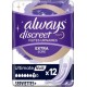 Always Serviettes fuites urinaires discreet night x12