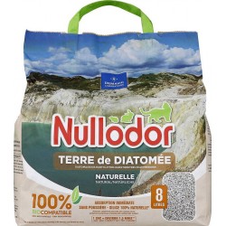 NULLODOR Litière naturelle terre de diatomée 8L