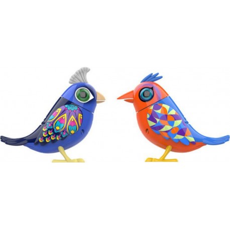 SILVERLIT 2 DIGIBIRDS OISEAUX INTERACTIFS 8.5 CM