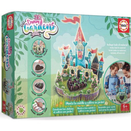 EDUCA 3D DREAM GARDENS 2 IN 1 CHATEAU
