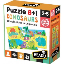 HEADU PUZZLE 8+1 DINOSAURS