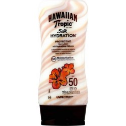 Hawaiian Tropic Silk Hydratation SPF 50 Protective Sun Lotion 180ml (lot de 2) flacon 180ml