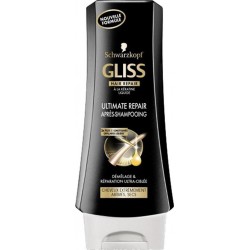 Schwarzkopf Gliss Hair Repair à la Kératine Liquide Ultimate Repair Après-Shampooing 200ml (lot de 4)