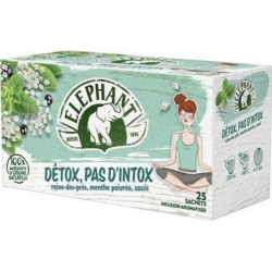 Elephant Tisane Détox reine des prés menthe p. cassis x25 40g