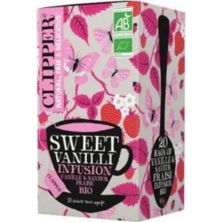 Clipper Infusion bio Vanille et saveur fraise 40g