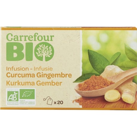 Carrefour BIO NC 20S INF CURC GINGE 30g