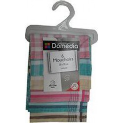 DOMEDIA DOM LOT 6 MOUCHOIRS FEMME