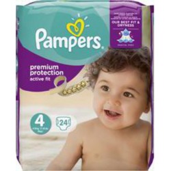 Pampers Couches Active Fit T4 8-16Kg x24 changes paquet 24