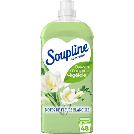Soupline Adoucissant concentré Notes de fleurs blanches 1,2L