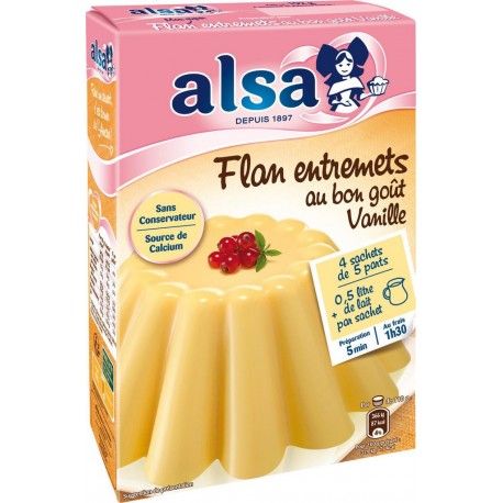 ALSA Préparation flan vanille 192g