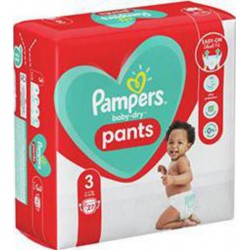 Pampers PQT T3 BABY DRY PANTS x27 couches