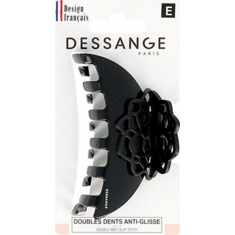 DESSANGE PINCE MAINTIEN DESIGN ROSACE NOIR