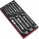 Facom Module mousse 13 clés à pipe débouchées OGV® 6 pans MODM.75