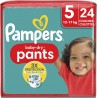 PAMPERS Couches Culottes Bébé Baby Dry Pants 12 17Kg Taille 5 pack de 24 couches culottes