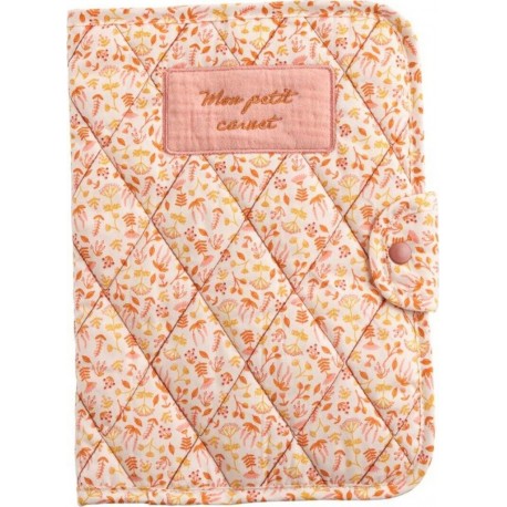 Esmee Protège Carnet Santé En Coton Rose