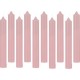 Clair Lot De 10 Bougies Bâton basic 16cm Rose Clair
