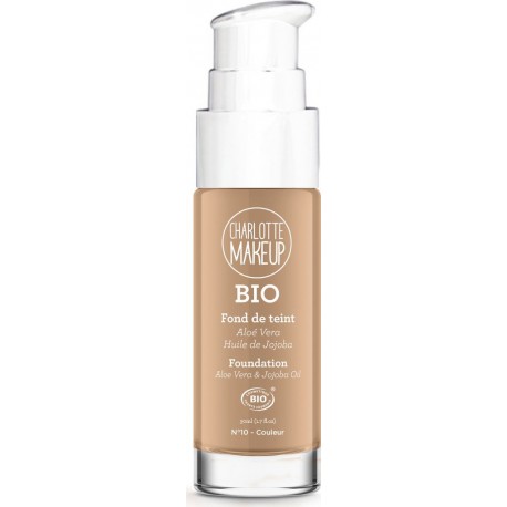 CHARLOTTE MAKE UP BIO Fond De Teint Couvrance Idéale Beige Rosé N°5 Aloé Vera & Huile De Jojoba Bio 30ml