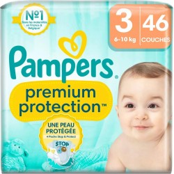 Pampers Couches Premium Protection Taille 3 6-10Kg x46
