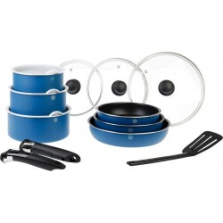 SITRAM LOT DE CASSEROLES ET POELES BRACELET CAVALIER x15