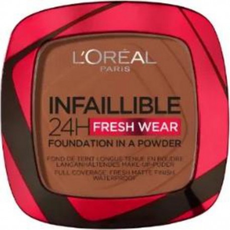 L'OREAL Fond de Teint Liquide En Poudre Infaillible 24H Fresh Wear Teinte N°375 Ambre Profond
