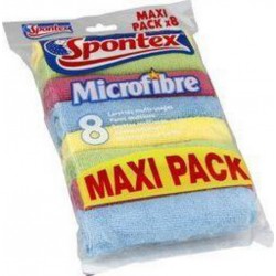 SPONTEX MICROFIBRE MAXI PACKX8