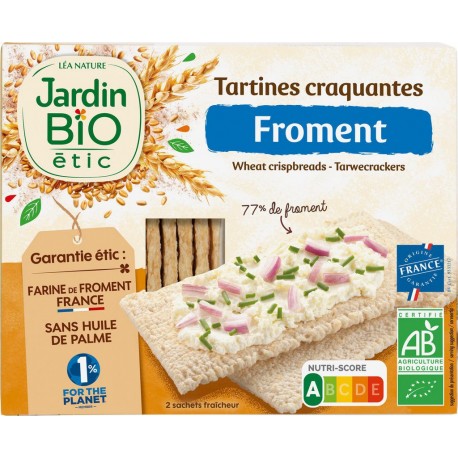 Jardin Bio TARTINES CRAQUANTES FROMENT 150g