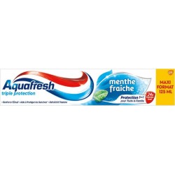 AQUAFRESH TRIPLE PROTECTION DENTIFRICE Menthe Fraîche 125ml