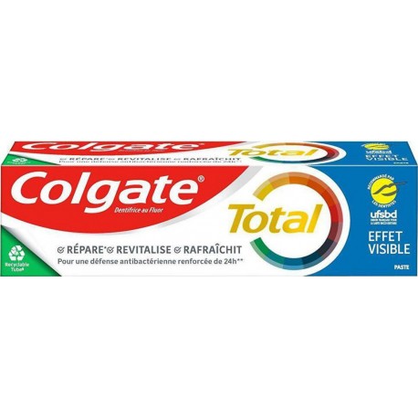 Colgate Total Dentifrice Effet Visible 75ml (lot de 3)