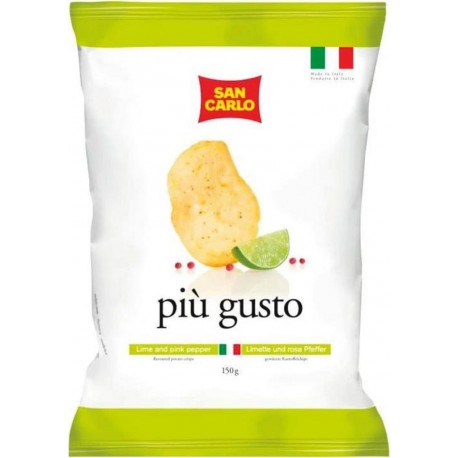 SAN CARLO CHIPS CITRON VERT BAIES ROSES 150g