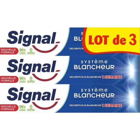 SIGNAL SYSTEME BLANCHEUR 3x75ml 225ml